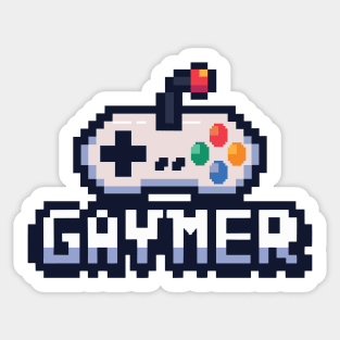 Gaymer gamer’s fun gay design Sticker